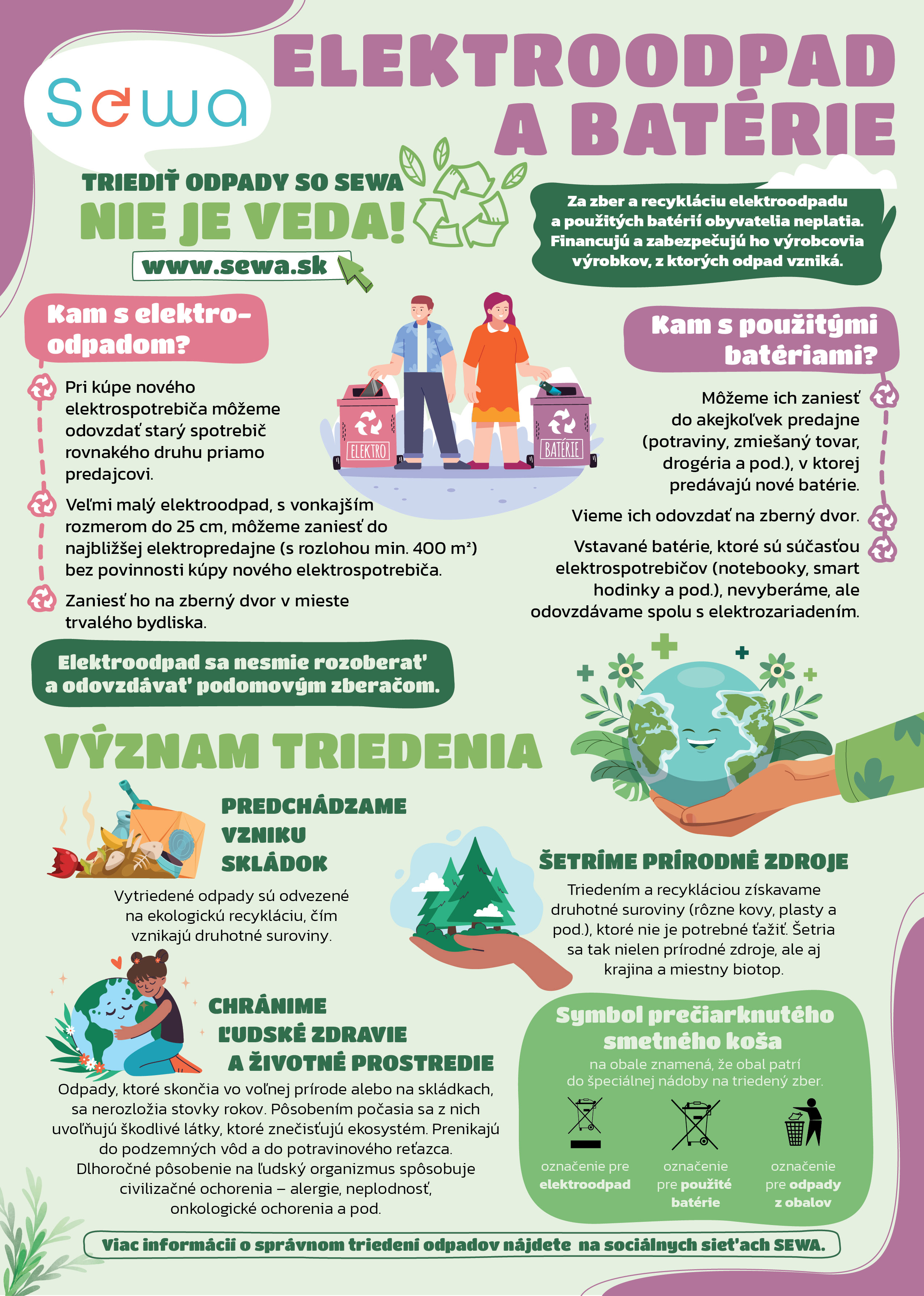TRIEDIŤ ODPADY SO SEWA NIE JE VEDA!